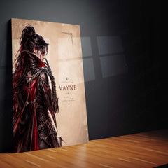 Game Metal Poster | Vayne – The Night Hunter Metal Poster League Inspired Wall Art | Dark Hunter Gaming Metal Frame