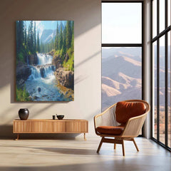 Vastu Collection - Waterfall Metal Frames for Serenity and Abundance 3 - TURTLEWINGS 
