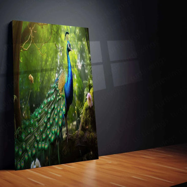 Vastu Collection -Elegant Peacock Metal Frames for Prosperity and Harmony 3 - TURTLEWINGS 