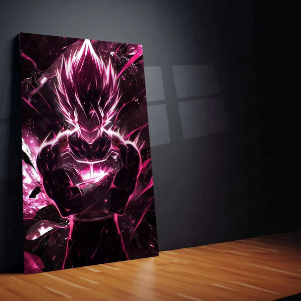 Vegeta Metal Poster – Dragon Ball Z Warrior | Saiyan Prince Wall Art 4 - TURTLEWINGS 