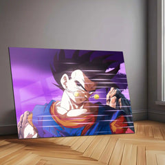 Anime Metal Poster | Vegito – Dragon Ball Daima Style | Fusion Warrior Metal Frame | Anime Wall Art - TURTLEWINGS 