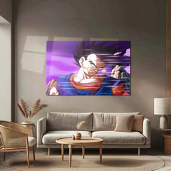 Anime Metal Poster | Vegito – Dragon Ball Daima Style | Fusion Warrior Metal Frame | Anime Wall Art - TURTLEWINGS 