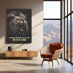Lion Roar – Front Side Face Photography with Intense Expression - TURTLEWINGS 