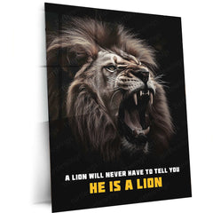 Lion Roar – Front Side Face Photography with Intense Expression - TURTLEWINGS 