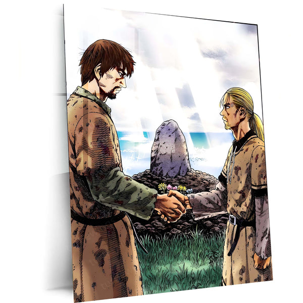 Anime Metal Poster | Vinland Saga – Thorfinn Manga Metal Poster | Viking Anime Wall Frame 01