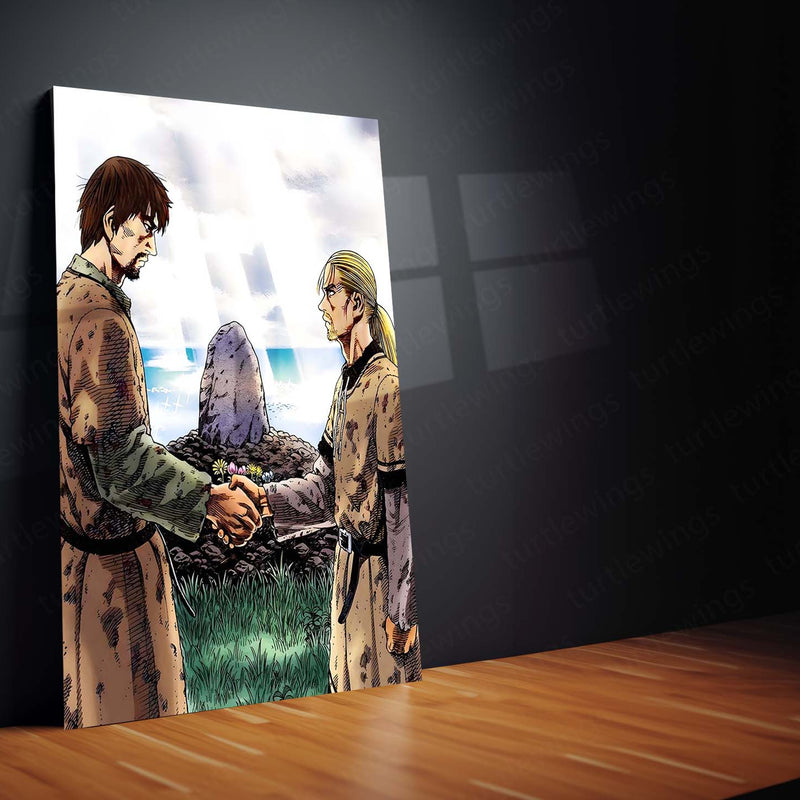 Anime Metal Poster | Vinland Saga – Thorfinn Manga Metal Poster | Viking Anime Wall Frame 01