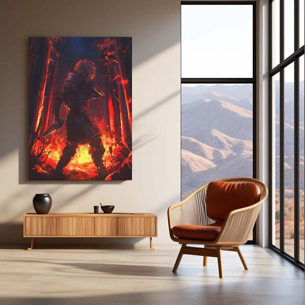 Anime Metal Poster | Vinland Saga – Thorfinn Manga Metal Poster | Viking Anime Wall Frame 07