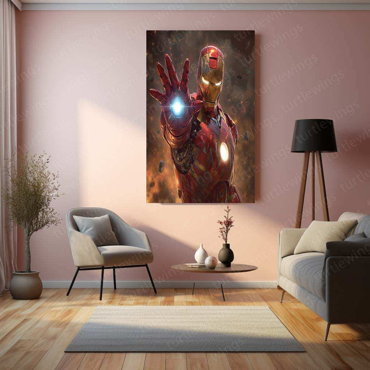 Iron Man Art Print - Iconic Marvel Superhero - TURTLEWINGS 