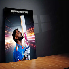 Cricket Metal Poster | Virat Kohli Metal Poster – Iconic Cricket Legend Wall Art 05 - TURTLEWINGS 