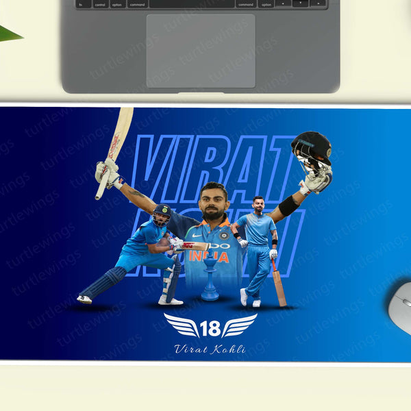 Virat kohli Deskmat – Mouse Pad for Office & Gaming | Smooth Surface, Non-Slip Base, Premium Print 01