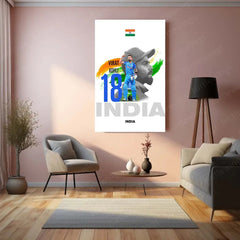 Virat Kohli Metal Poster – Iconic Cricket Legend Wall Art - TURTLEWINGS 