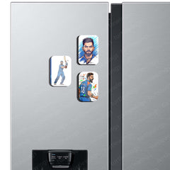 🏏 Virat Kohli – Set of 3 Fridge Magnets