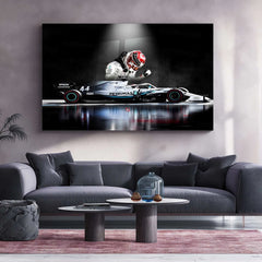 Lewis Hamilton Metal Poster | Mercedes-AMG Petronas F1 | Formula 1 Racing Legend Wall Art - TURTLEWINGS 