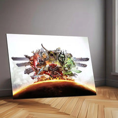Warhammer – Eternal War | Grimdark Battle Metal Frame | Sci-Fi Warfare Wall Art - TURTLEWINGS 