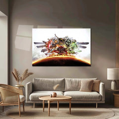 Warhammer – Eternal War | Grimdark Battle Metal Frame | Sci-Fi Warfare Wall Art - TURTLEWINGS 