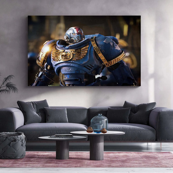 Warhammer – Eternal War | Grimdark Battle Metal Frame | Sci-Fi Warfare Wall Art 01 - TURTLEWINGS 