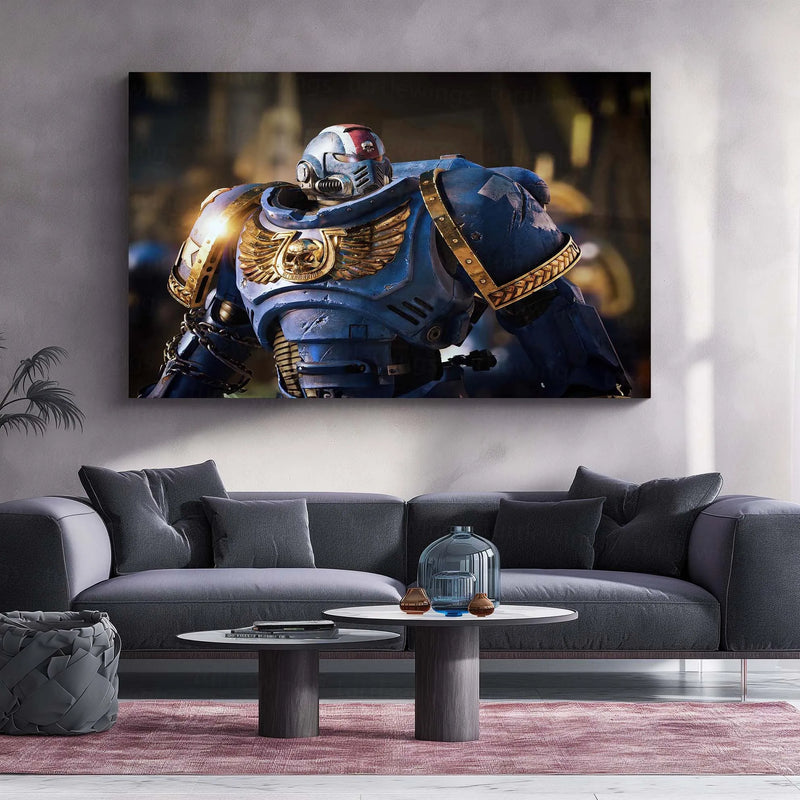 Warhammer – Eternal War | Grimdark Battle Metal Frame | Sci-Fi Warfare Wall Art 01 - TURTLEWINGS 