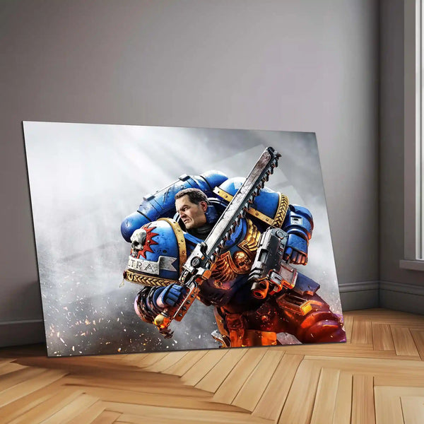 Warhammer – Eternal War | Grimdark Battle Metal Frame | Sci-Fi Warfare Wall Art 02 - TURTLEWINGS 