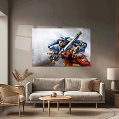 Warhammer – Eternal War | Grimdark Battle Metal Frame | Sci-Fi Warfare Wall Art 02 - TURTLEWINGS 
