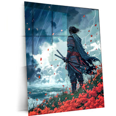 Samurai Warrior Metal Poster - TURTLEWINGS 