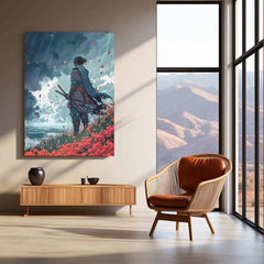 Samurai Warrior Metal Poster - TURTLEWINGS 