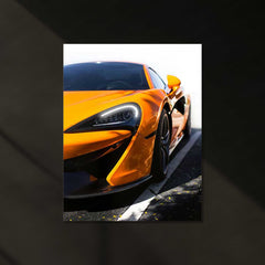 McLaren Neon LED Metal Frame | Supercar Wall Art with Glowing Accents