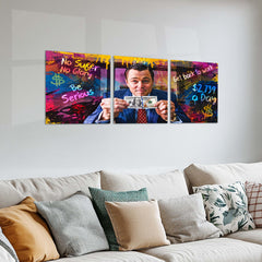 Movies & Series Metal Poster Set of 3 | Wall Street Hustle | Money & Success Mindset Triptych Wall Art – product image 2
