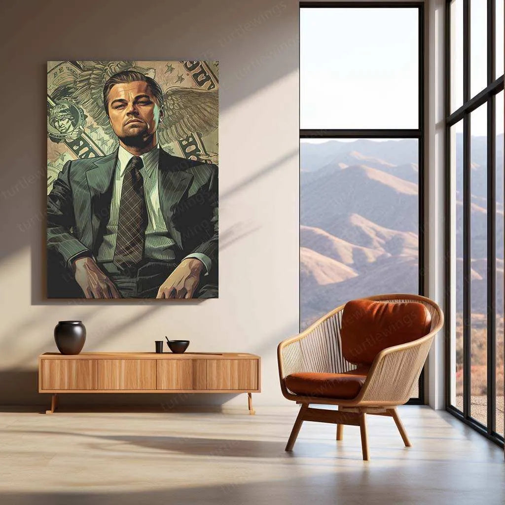 The Wolf of Wall Street Metal Poster – Hustle, Power, and Luxury