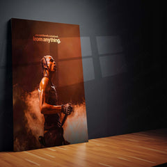 Quote Metal Poster | Travis Scott – You Can Literally Comeback From Anything Metal Frame Resilience & Redemption Energy Wall Art | Fearless Comeback Mindset Metal Poster