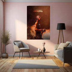 Quote Metal Poster | Travis Scott – You Can Literally Comeback From Anything Metal Frame Resilience & Redemption Energy Wall Art | Fearless Comeback Mindset Metal Poster