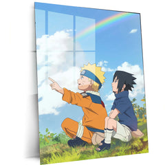 Anime Metal Poster | Young Naruto Metal Poster – Iconic Anime Wall Art - TURTLEWINGS 