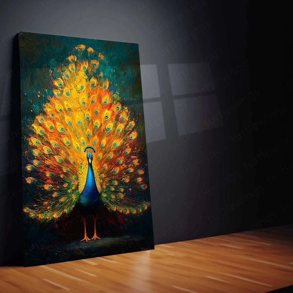 Vastu Collection -Elegant Peacock Metal Frames for Prosperity and Harmony 4 - TURTLEWINGS 