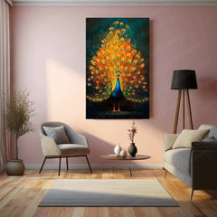 Vastu Collection -Elegant Peacock Metal Frames for Prosperity and Harmony 4 - TURTLEWINGS 