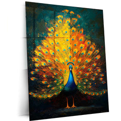 Vastu Collection -Elegant Peacock Metal Frames for Prosperity and Harmony 4 - TURTLEWINGS 