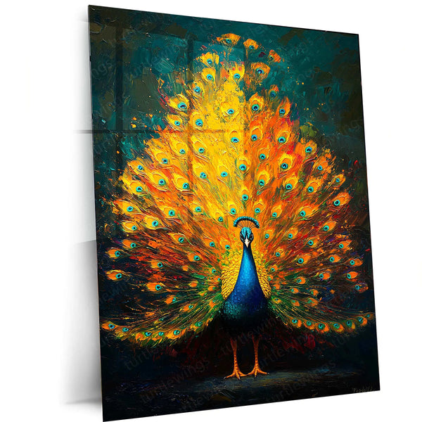Vastu Collection -Elegant Peacock Metal Frames for Prosperity and Harmony 4 - TURTLEWINGS 