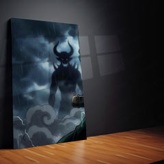 Anime Metal Poster Set of 3 | Roronoa Zoro Demon Aura Triptych Wall Art
