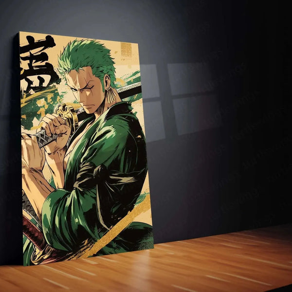 Roronoa Zoro One Piece Metal Poster 2 - TURTLEWINGS 