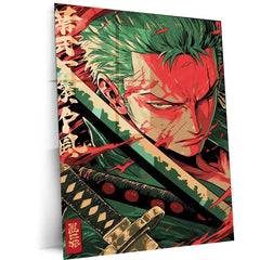 Roronoa Zoro One Piece Metal Poster 4 - TURTLEWINGS 