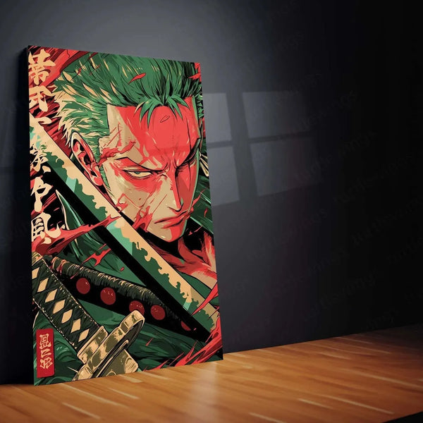 Roronoa Zoro One Piece Metal Poster 4 - TURTLEWINGS 
